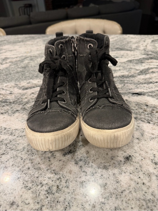 Blowfish Shoes - Kids High-Top Canvas Sneakers in Black